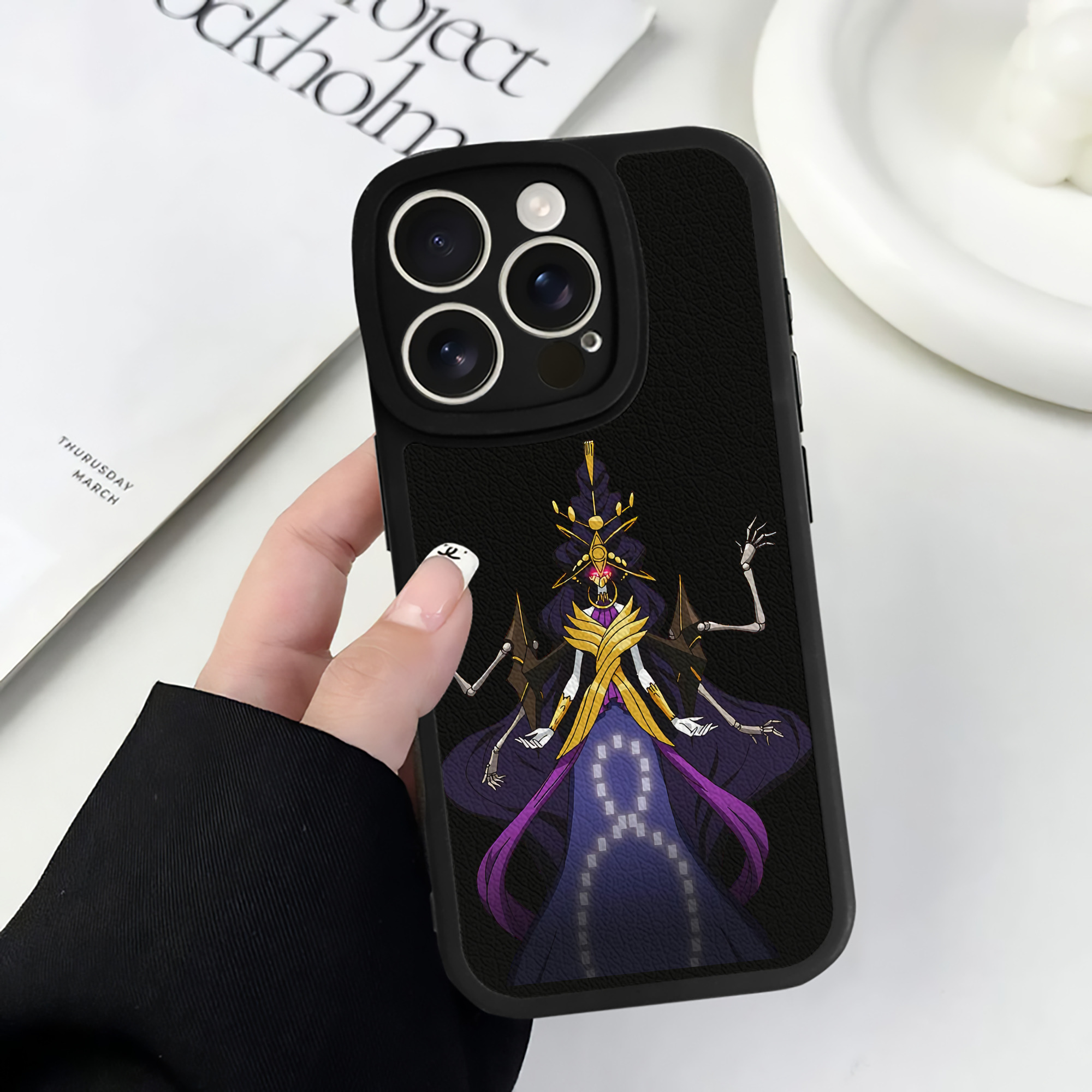 遊☆戯☆王 Yu-Gi-Oh! 【iPhone 16シリーズ対応】シリコンスマホケース（レザー調） 材質：シリコン